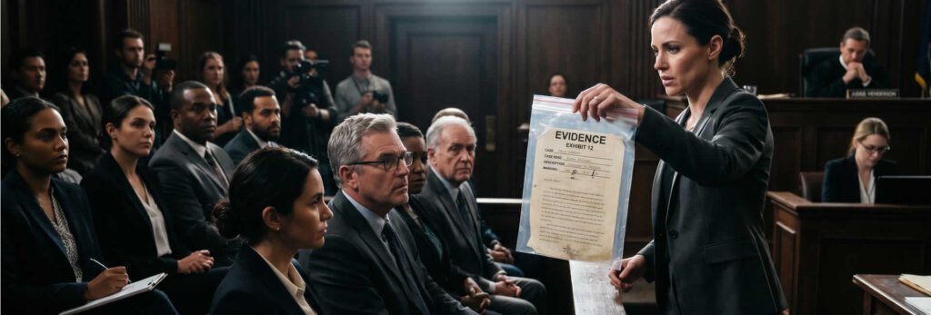 Evidence to a court standard