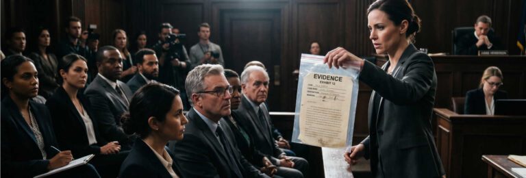 Evidence to a court standard